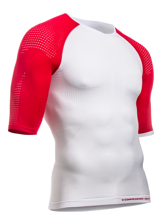 CS Футболка On/Off Multisport Shirt SS, White/Red, S