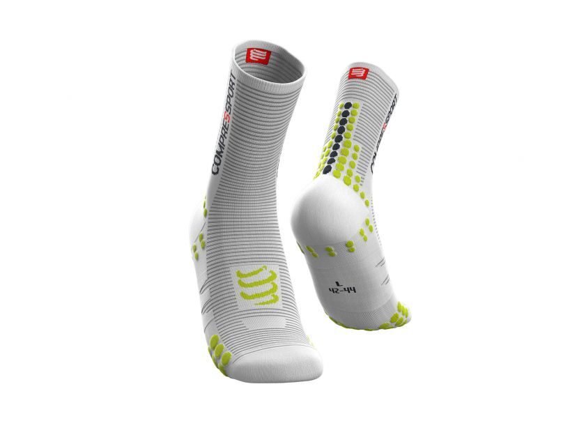 CS Шкарпетки Pro Racing Socks V3.0 Bike, White/Lime, T4
