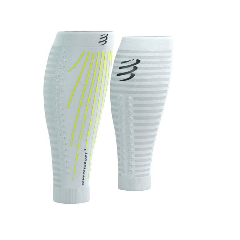 CS Гетри R2 Aero, White/Safe Yellow, T2
