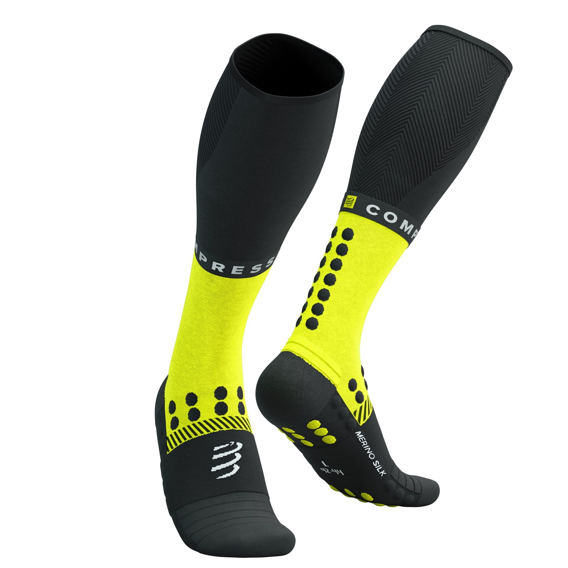 CS Гольфи Full Socks Winter Run, Black/Safe Yellow, T3
