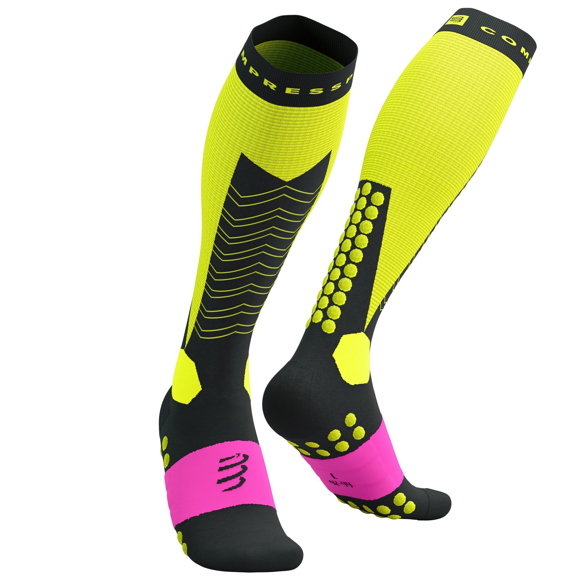 CS Гольфи Ski Mountaineering Full Socks, Safe Yellow/Black, T3