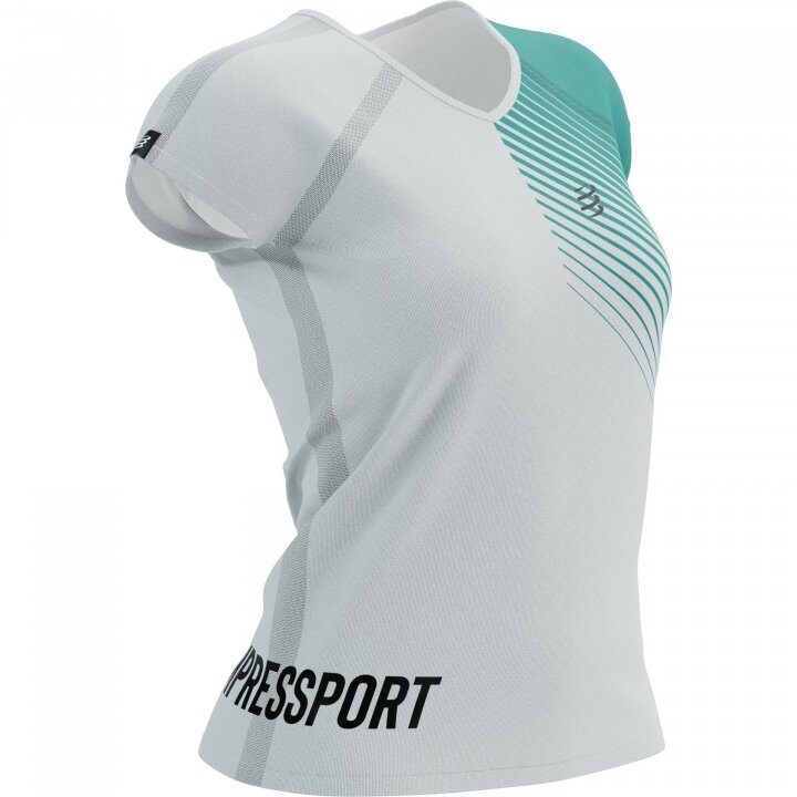CS Футболка Training SS Tshirt W - SwimBikeRun 2023, White/Columbia, XS