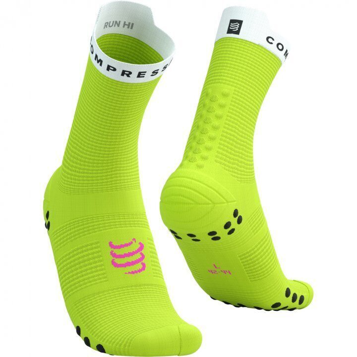 CS Шкарпетки Pro Racing Socks v4.0 Run High, Safe Yellow/White, T2