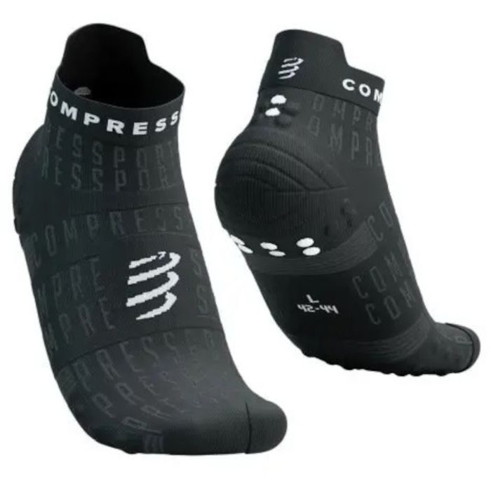 CS Шкарпетки Pro Racing Socks V4.0 Run Low - Black Edition 2023, Black/White, T1