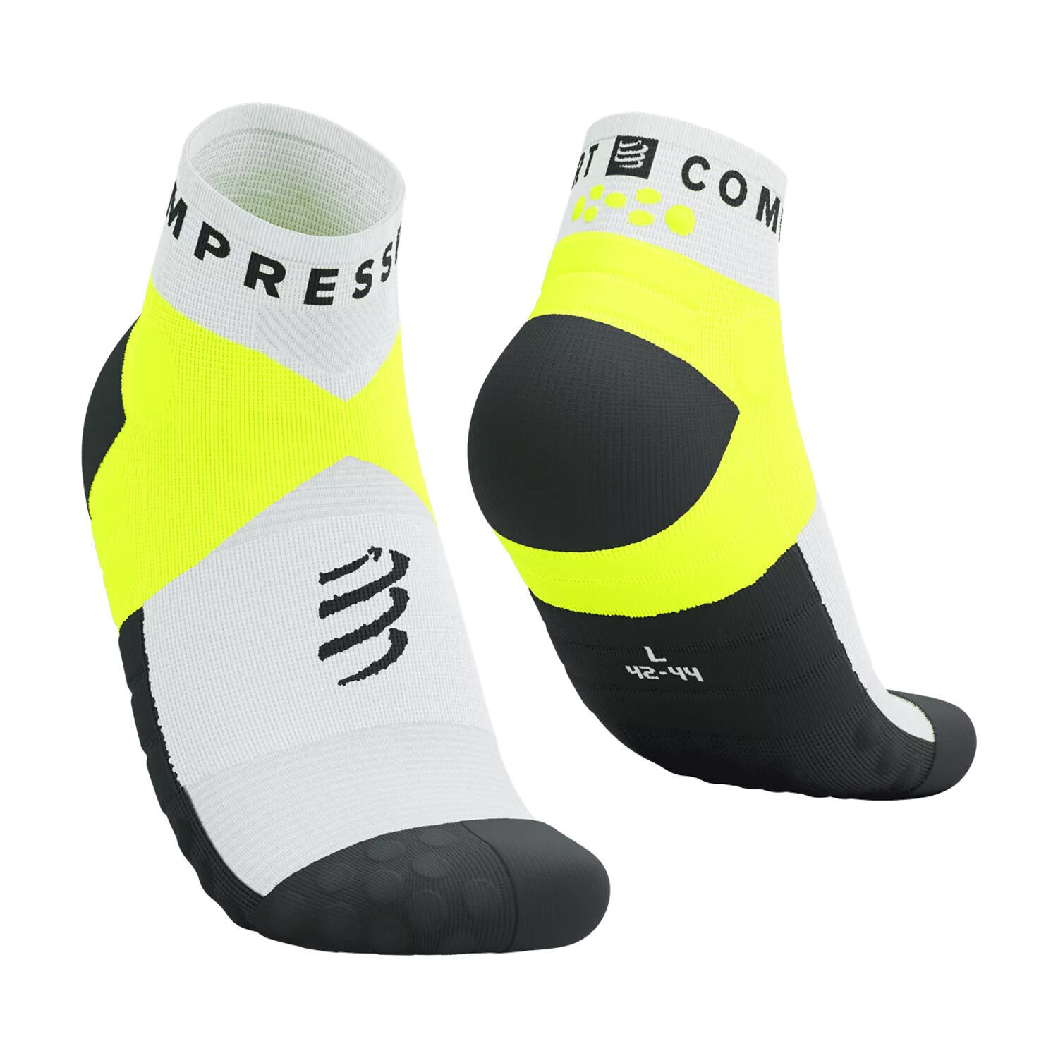 CS Шкарпетки Ultra Trail Low Socks, White/Safe Yellow, T3