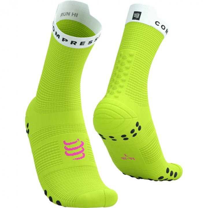 CS Шкарпетки Pro Racing Socks v4.0 Run High, Safe Yellow/White, T1