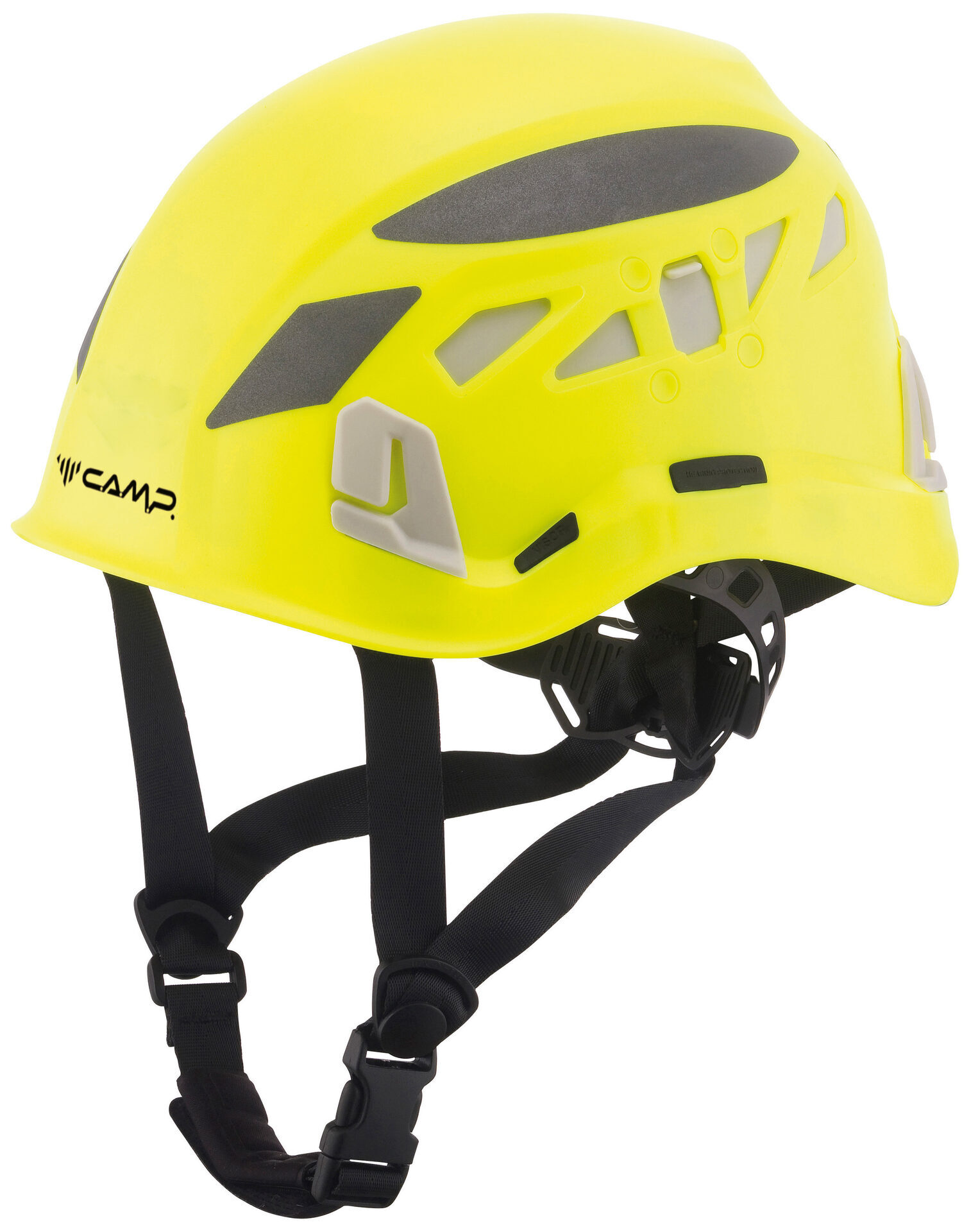 CAMP Каска ARES AIR 54-62 cm - Fluo yellow / Reflective grey