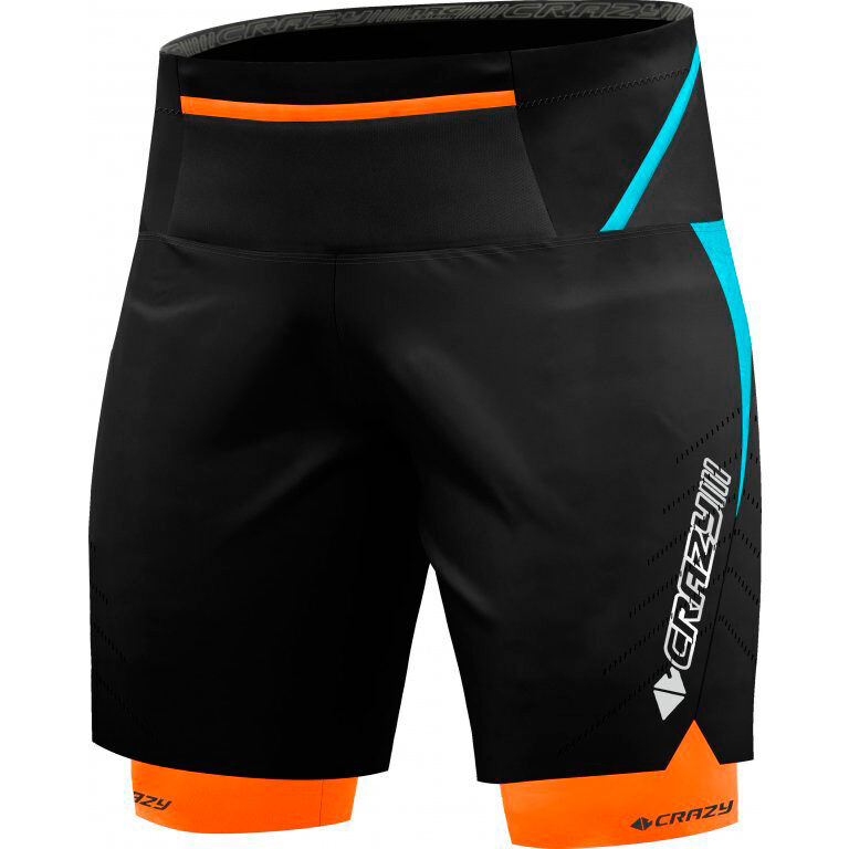 CRAZY Шорти FLASH TRAIL MAN LAGUNA-ORANGE FLUO XL