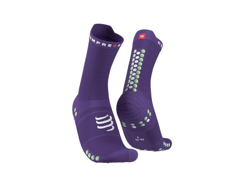 CS Шкарпетки Pro Racing Socks V4.0 Run High 2022, Purple/Paradise Green, T2