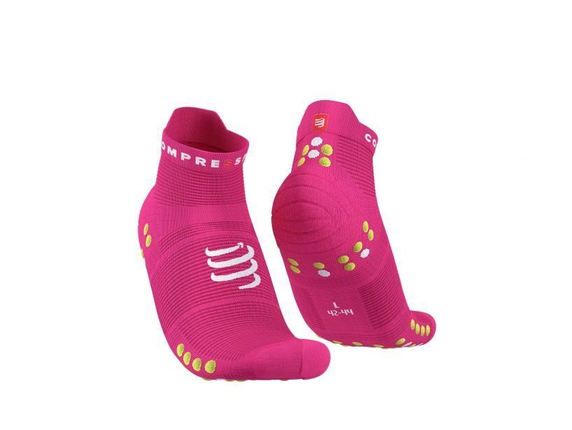 CS Шкарпетки Pro Racing Socks V4.0 Run Low 2022, Fluo Pink/Primerose, T2