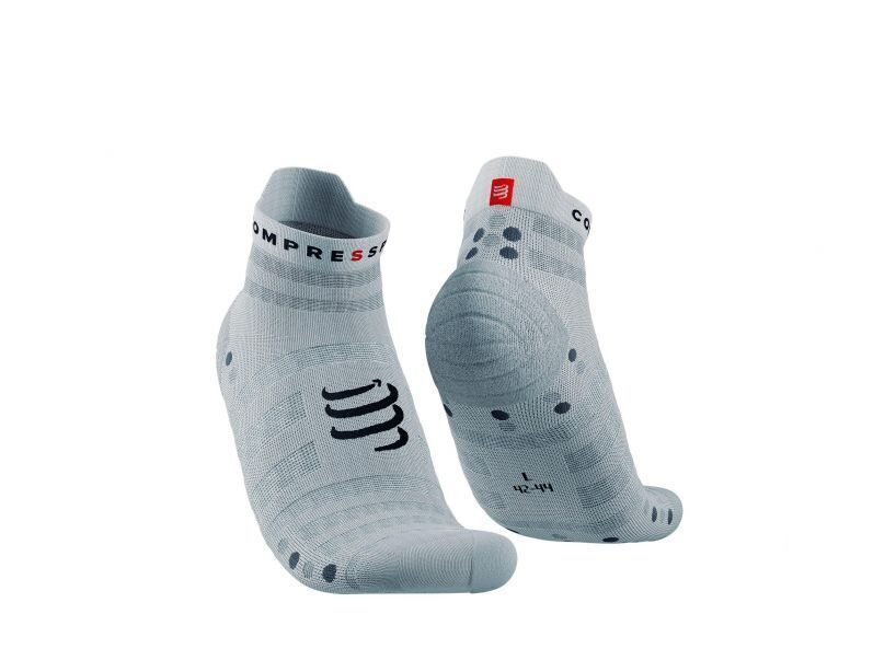 CS Шкарпетки Pro Racing Socks V4.0 Ultralight Run Low 2022, White/Alloy, T3