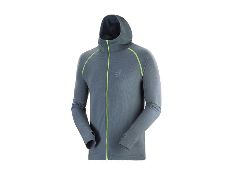 CS Кофта 3D Thermo Seamless Hoodie - Born To SwimBikeRun 2020, Grey, M