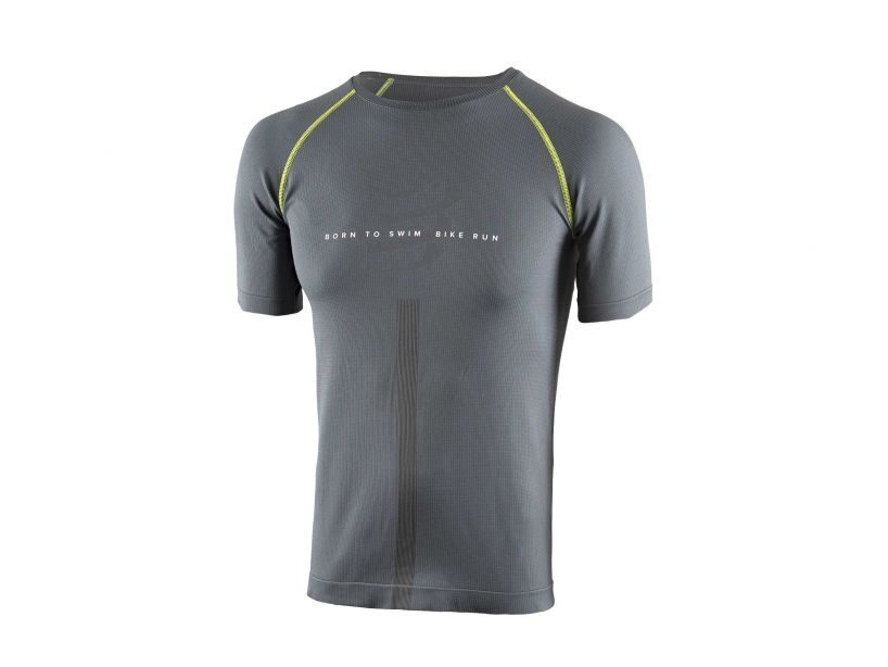 CS Футболка Training Tshirt SS - Born To SwimBikeRun 2020, Grey, M
