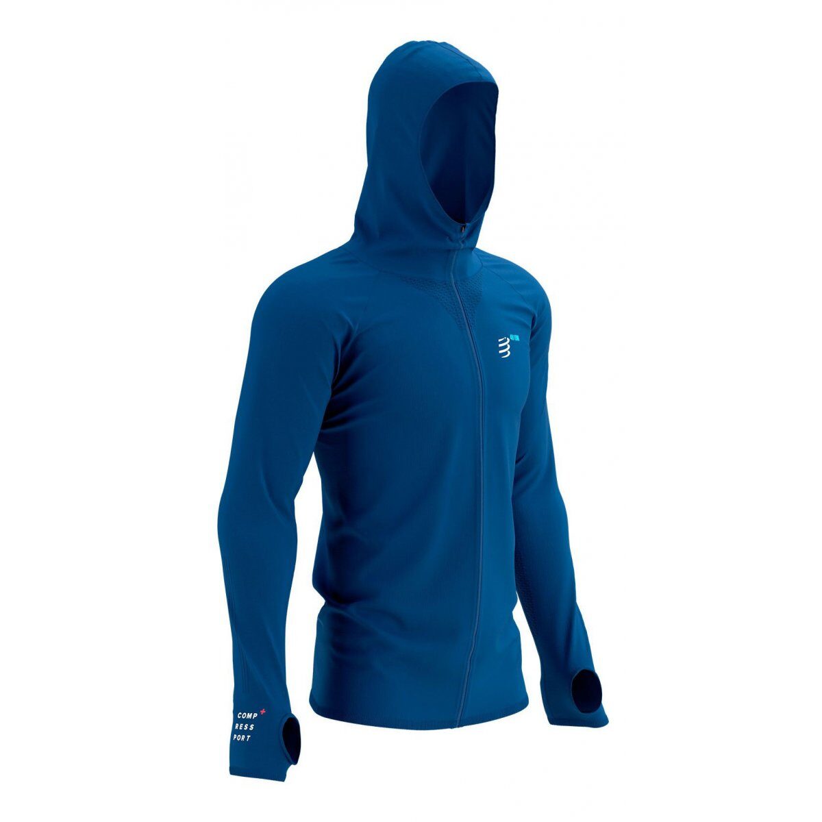CS Кофта 3D Thermo Seamless Hoodie Zip - Mont Blanc 2021, Blue, XL