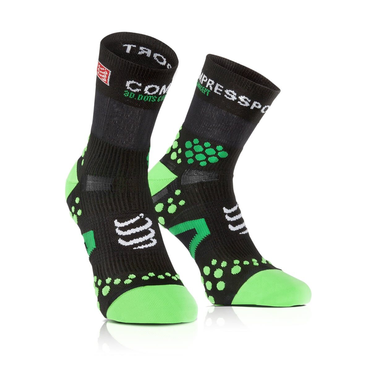 CS Шкарпетки Pro Racing socks V2.1 Run High, Black/Green, T1 (Old)