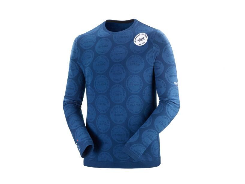 CS Кофта Training Tshirt LS Badges - Mont Blanc 2020, Blue, M