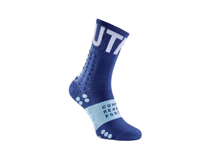 CS Шкарпетки Pro Racing Socks V3.0 Ultra Trail - UTMB 2020, Blue, T3