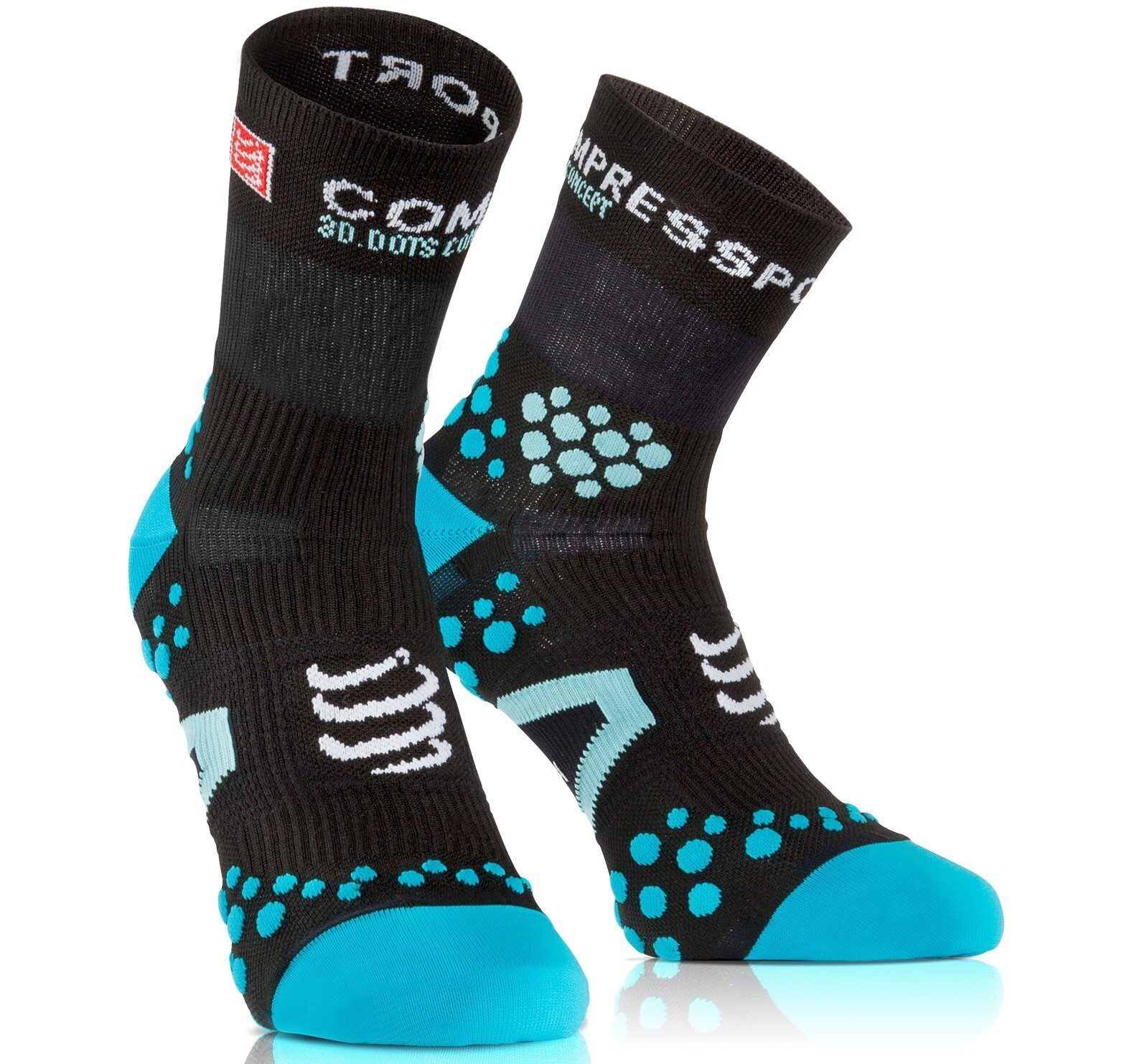 CS Шкарпетки Pro Racing socks V2.1 Run High, Black/Blue, T1 (Old)