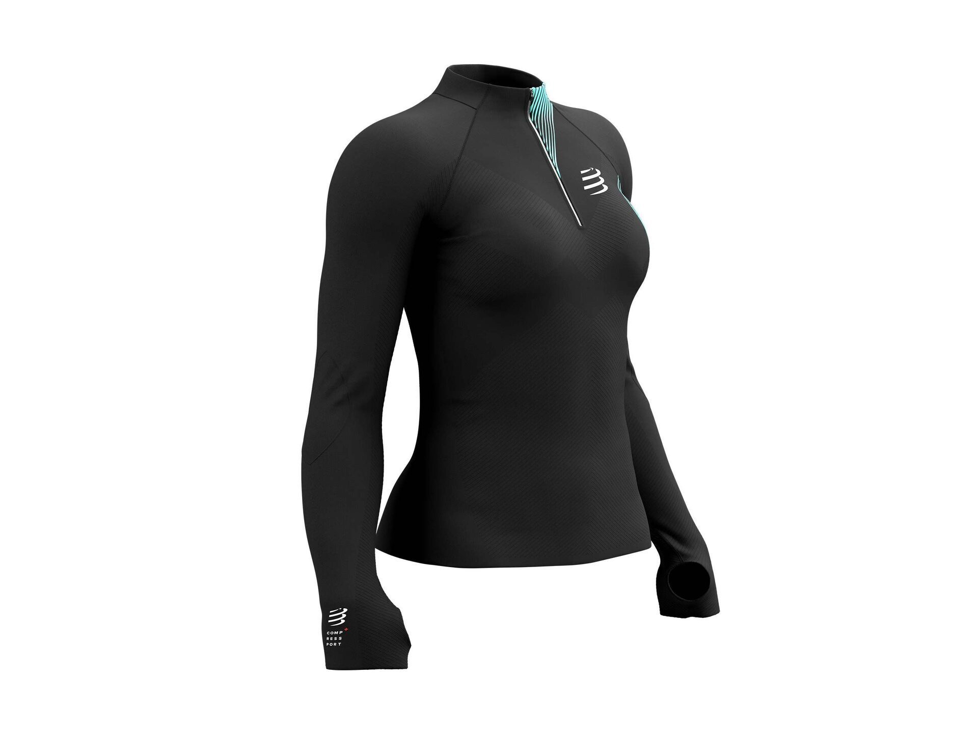 CS Кофта Winter Trail Postural LS Top W, Black/Cockatoo, S