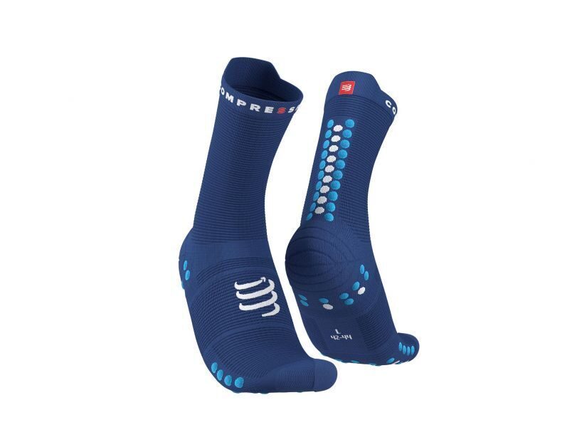 CS Шкарпетки Pro Racing Socks v4.0 Run High, Sodalite/Fluo Blue, T4