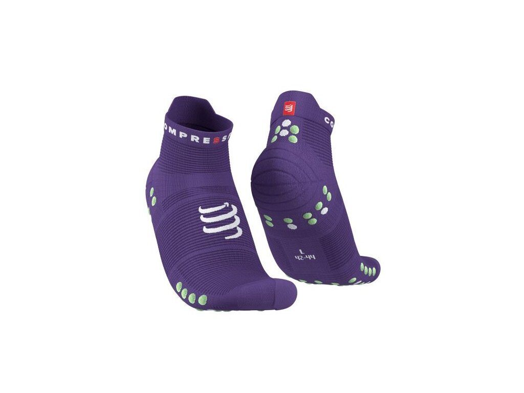 CS Шкарпетки Pro Racing Socks V4.0 Run Low, Purple/Paradise Green, T3