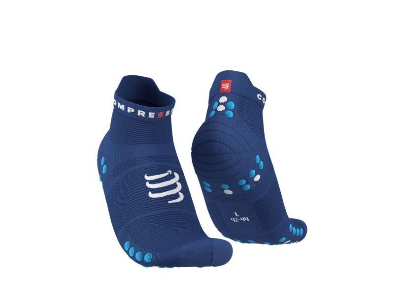 CS Шкарпетки Pro Racing Socks v4.0 Run Low, Sodalite/Fluo Blue, T4