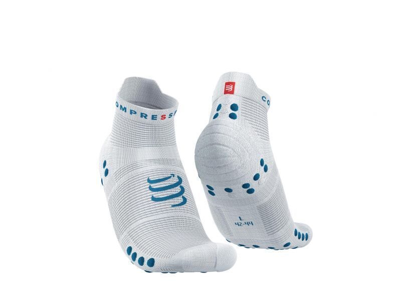CS Шкарпетки Pro Racing Socks V4.0 Run Low, White/Fjord Blue, T4