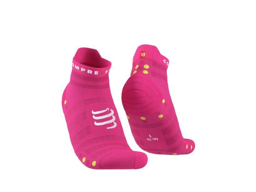 CS Шкарпетки Pro Racing Socks V4.0 Ultralight Run Low, Fluo Pink/Primerose, T2