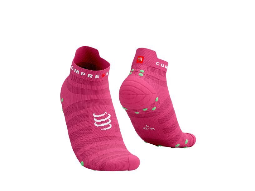 CS Шкарпетки Pro Racing Socks V4.0 Ultralight Run Low, Hot Pink/Summer Green, T1