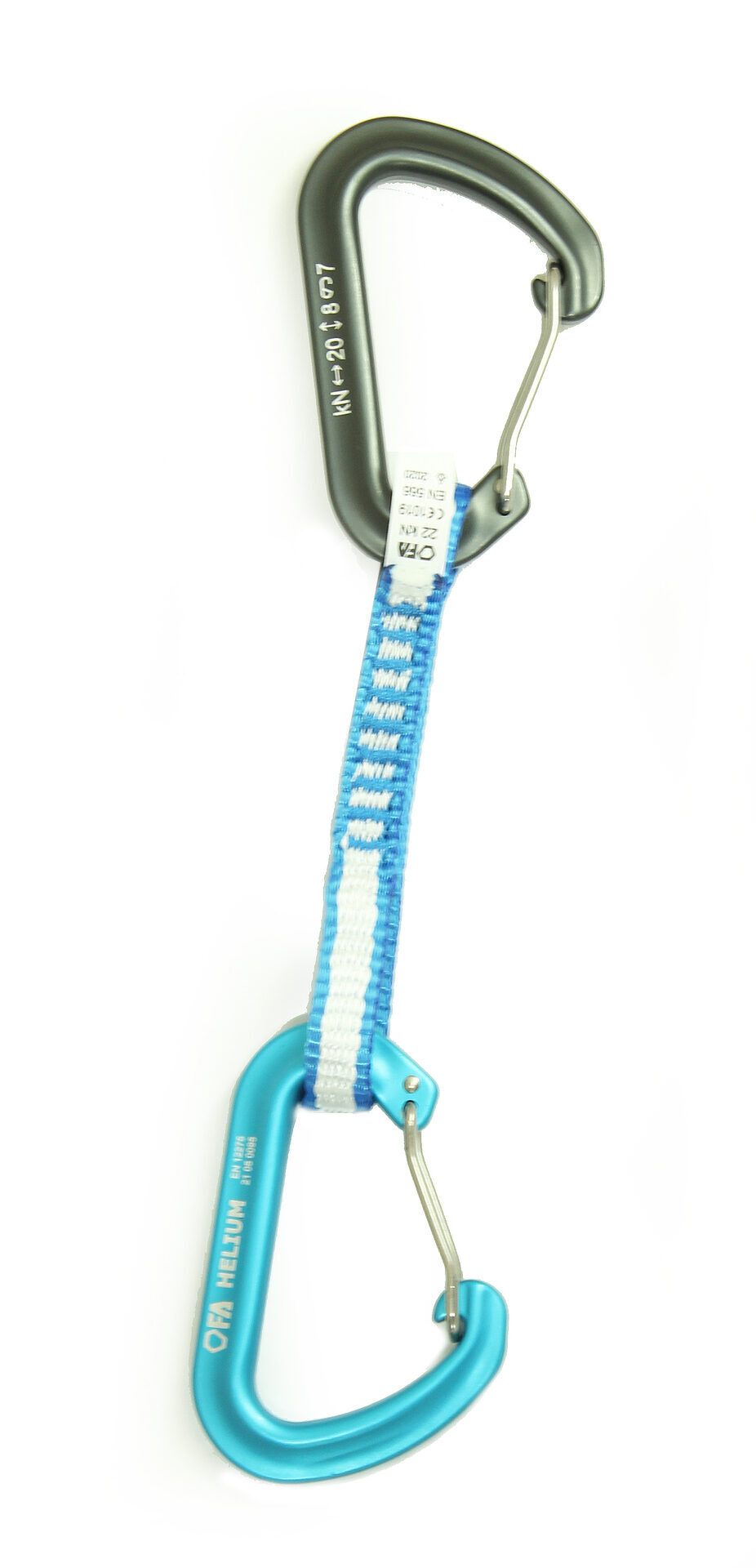 FA Відтяжка з карабінами HELIUM EXPRESS DY 10 mm 11 cm