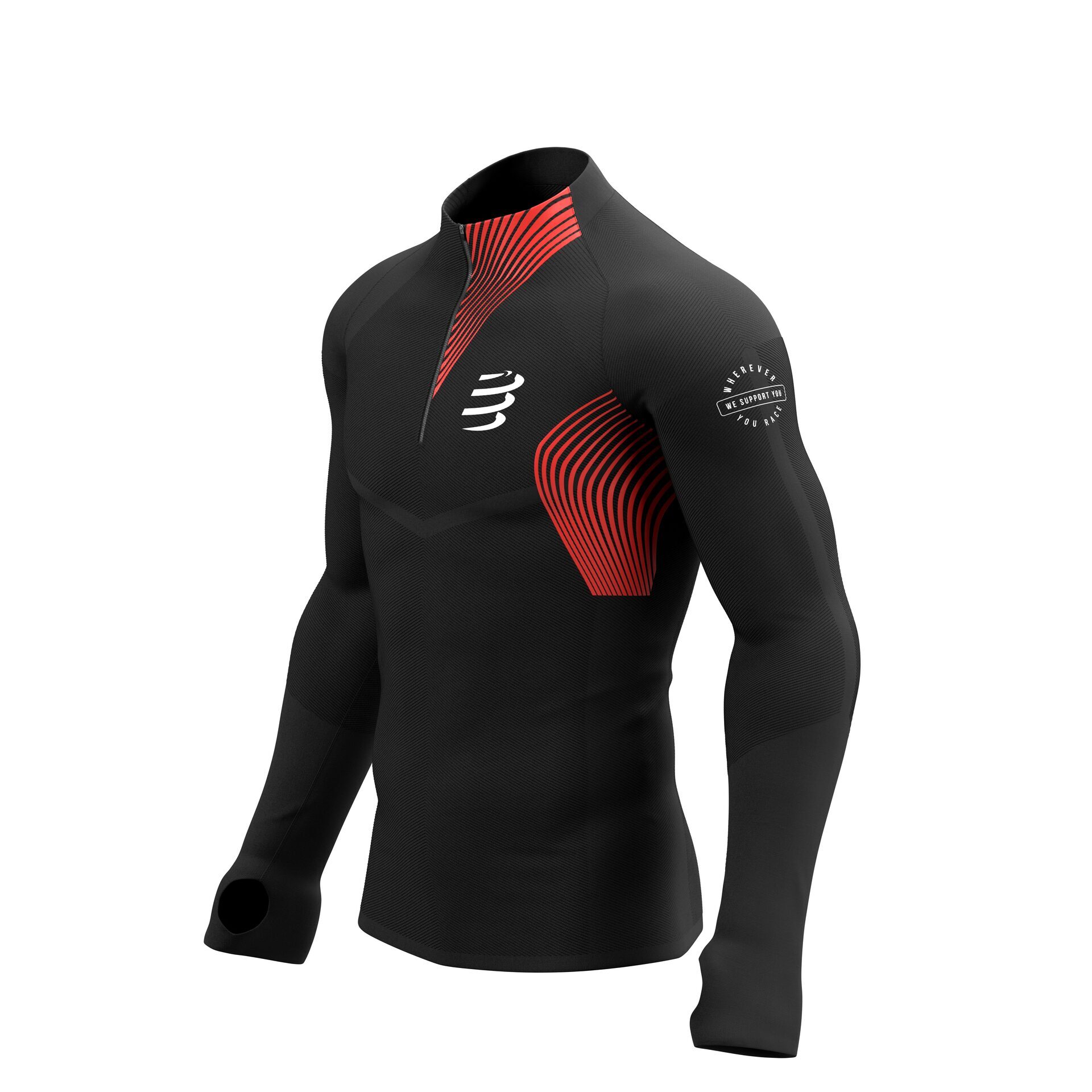 CS Кофта Winter Trail Postural LS Top M, Black, M