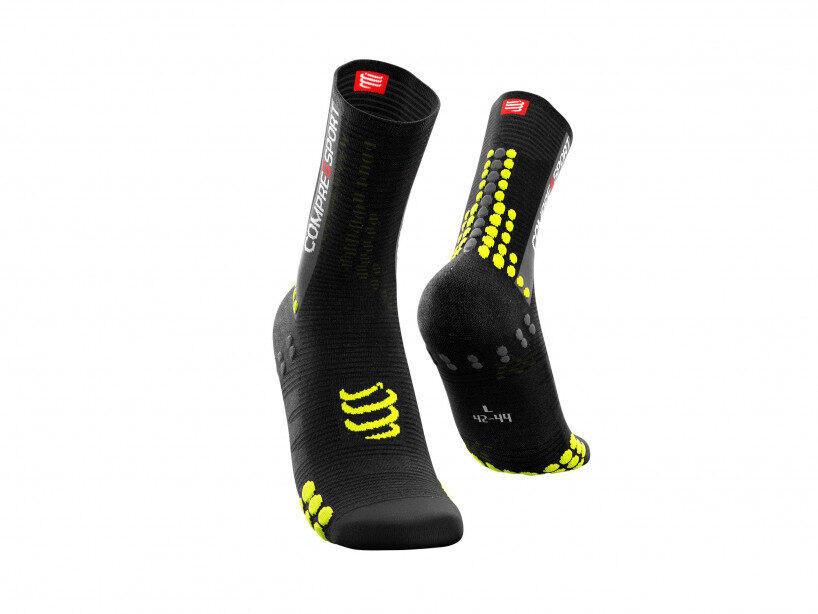 CS Шкарпетки Pro Racing Socks V3.0 Bike, Black/Acid Yellow, T2