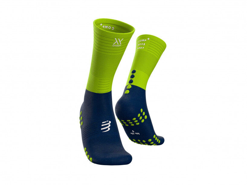 CS Шкарпетки Mid Compression Socks, Blue/Lime, T2