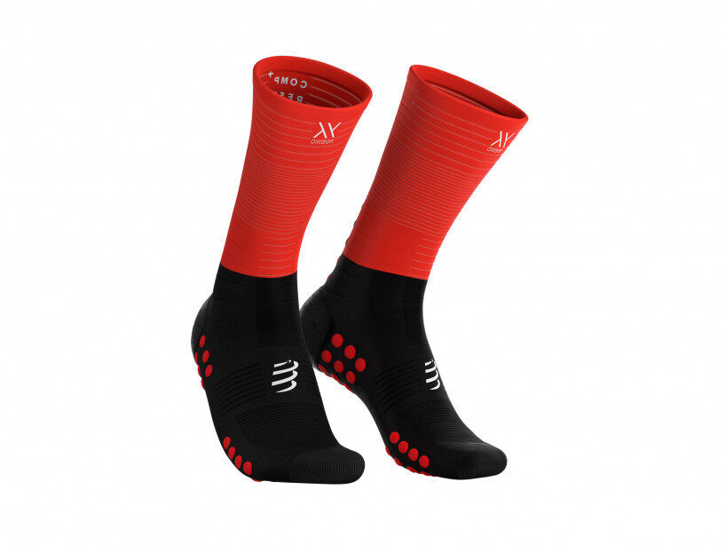 CS Шкарпетки Mid Compression Socks, Black/Red, T2