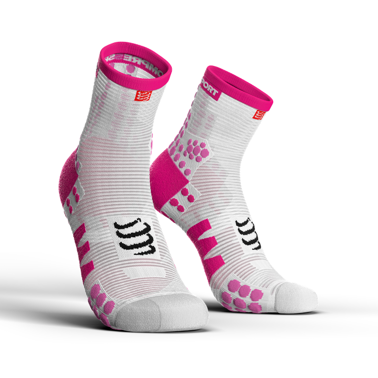 CS Шкарпетки Pro Racing Socks V3.0 Run High, White/Pink, T1