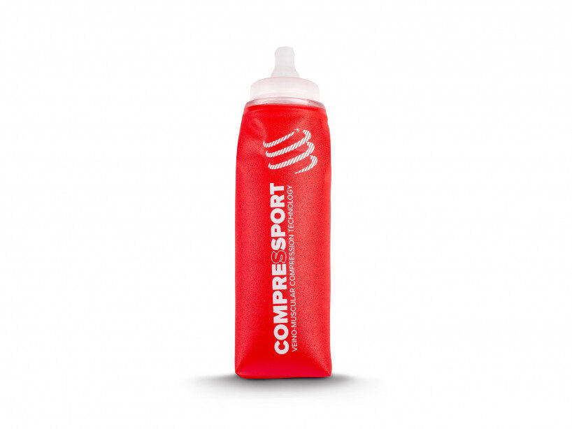 CS Фляга ErgoFlask 600mL, Red, Valve + Short Tube